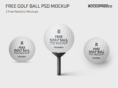Free Golf Ball PSD Mockup ball ball mockup design free golf golf ball golf ball mockup mock up mockup mockups photoshop product psd template templates