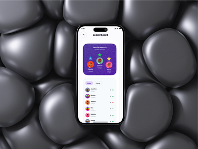 Leaderboard screen app challenge design leaderboard mobileapp ui