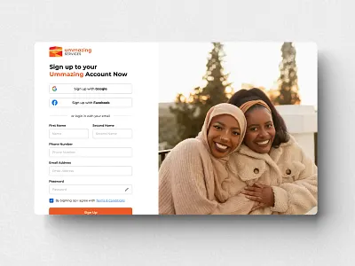 Sign up Page UI Design login sign up signup page ui ui design ui ux user interface design web design