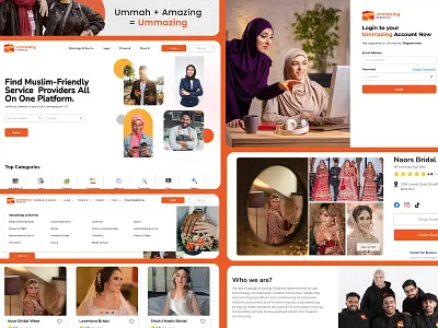 Case Study: Ummazing Services branding case study ui ui design ui ux user interface design web design