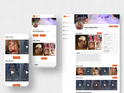 Ummazing Business Profile Page Design branding business profile design ui ui design ui ux user interface design web design