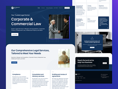 Quadrant Law - Landing Page Redesign homepage landing page law firm ui ui design visual design website