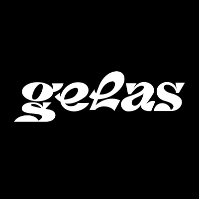gelas abstract branding brandmark illustration lettering logo logotype wordmark