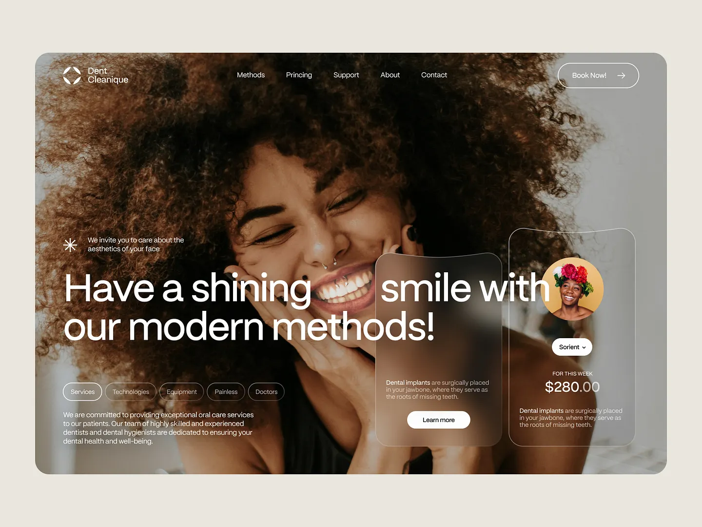 Modern Clinic Website Design for Dental Health