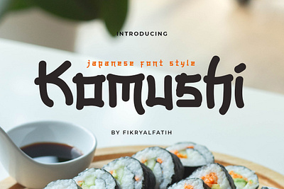 Komushi Japanese Font Style japanese font