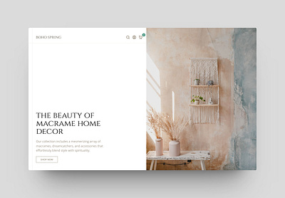 A handicraft ecommerce website design ui web design