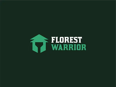 Florest Warrior - Logo Design & Visual Identity abstractlogo brand identity branding brandmark design entrepreneurship forest graphic design green startup logo logo inspiration minimal logo silicon valley startup warrior
