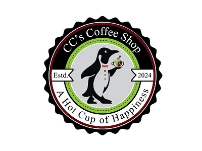CC's coffee branding graphic design logo