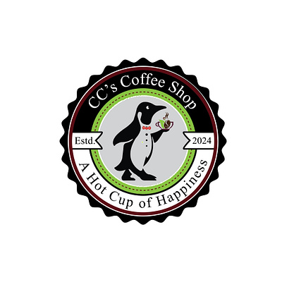 CC's coffee branding graphic design logo