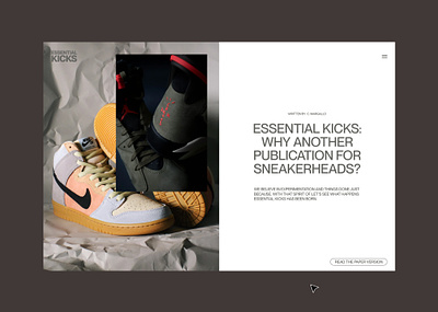 EK - Intro Concept branding brutalist design graphic design minimal sneakers ui ux web