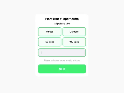 PaperKarma: In app event cards appstore branding cards clean design earhday event green illustration ios junk mail logo mail mobile modern paper product tree ui ux