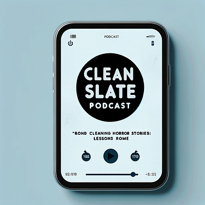 Podcast Cover Image bondclean graphic design housecleaning