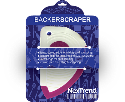 Backer Scraper graphic design label design logo tag tag design