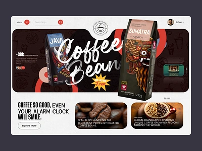 Coffee Shop Website Design branding cafe coffee coffee shop coffee website design ecommerce framer website modern online shop sales landing page store typography ui ux ux designer uxui webdesign webflow website website website designer