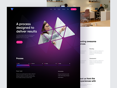 Process agency design agency design studio dev development digital agency landing page process process page strategy ui ux