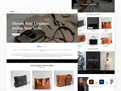 LuxBoutique, Luxury E-commerce branding design e commerce website design fashion design fashion ecommerce fashion website luxury ecommerce luxury fashion luxury website website design