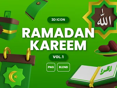 3D Icon Ramadan Kareem Vol. 1 3d 3d icon 3d illustration blender design illustration islamic ramadan render ui