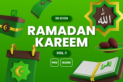 3D Icon Ramadan Kareem Vol. 1 3d 3d icon 3d illustration blender design illustration islamic ramadan render ui