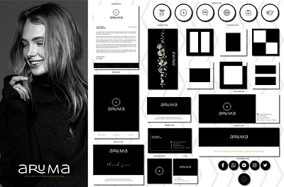Aruma adobe illustrator branding business logo graphic design logo logo design minimalist