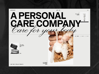 Necessaire 1 art direction branding layout typography ui web