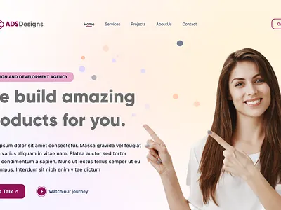 Digital Agency Single Page Design agency website app branding design portfolio ui ux web page webdesign