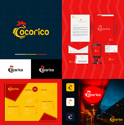Cocorico adobe illustrator branding business logo graphic design logo logo design minimalist