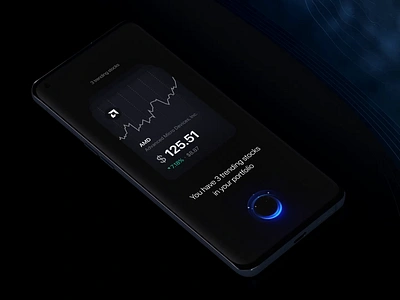 Dark investment app by milkinside 3d ai analytics animation banking c4d factor finanance future gpt graph investment meter motion risk risk meter sound ui voice wave