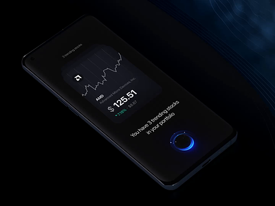 Dark investment app by milkinside 3d ai analytics animation banking c4d factor finanance future gpt graph investment meter motion risk risk meter sound ui voice wave