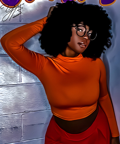 Afro Daphne painting