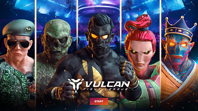 Vulcan Fighter 3d animation 3d modeling app design game design graphic design uiux design web design