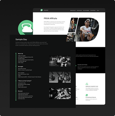 Fitness Collaboration - Landing Page branding colors fitness graphic design icons landing page logo ui ux design