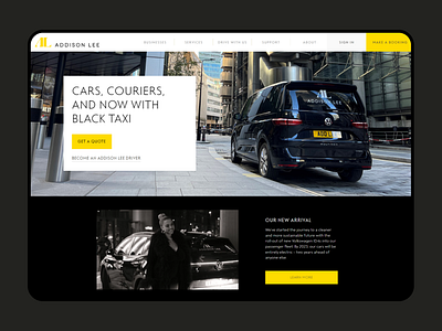 Day 003 - Landing Page booking site design photography ridehailing ui web