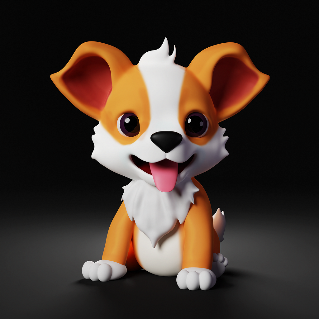 Cute Stylized Dog 3D Model by Kamrun Nahar Keya on Dribbble