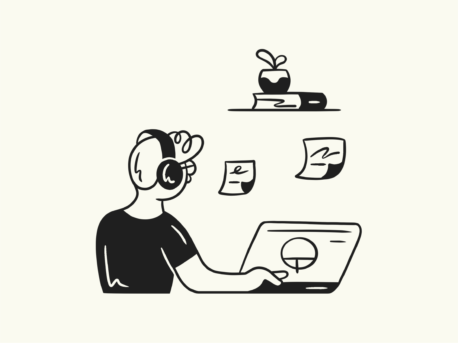 Oakwood - Online Tutors branding character character design design drawing environment geometric icon illustration learning line orgaic sketches spot illustration study ui vector