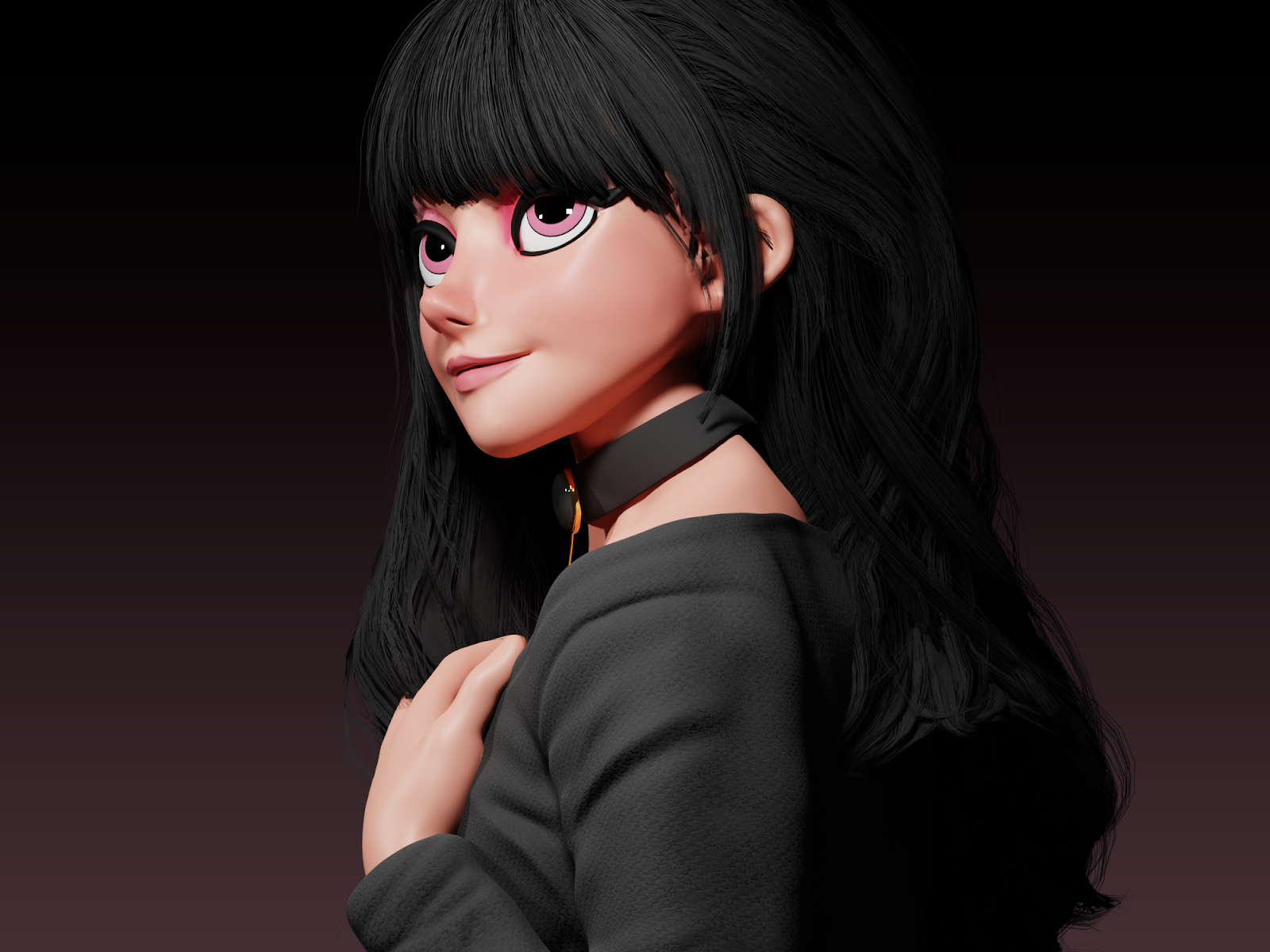 Cute Stylized Girl 3D Model by Kamrun Nahar Keya on Dribbble