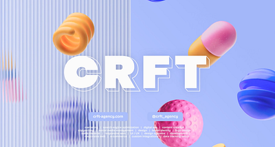 CRFT Agency Promo Video 3d agency animation available for work brand designer brand identity branding creative logo design logo motion graphics video