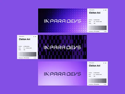 IA para Devs - identidade visual brand brand design branding card code design dev developer ide card logo logodesign logotipo logotype passport programming ticket ui
