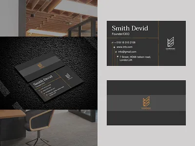 Minimalist Business Card vector