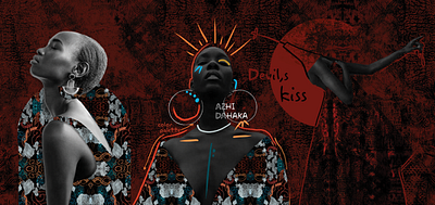 Devil's Kiss branding design digital painting fashion design graphic design illustration texture design vector