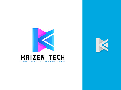 Kzen Tech Modern logo - for sale adobe illustrator branding colorful colors gradient k letter logo letter logo logo folio logo maker logos modern logo outstanding software logo trending