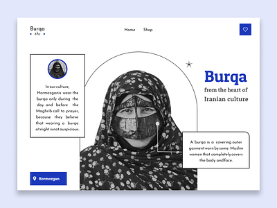 Ui Burqa product sales website logo motion graphics ui