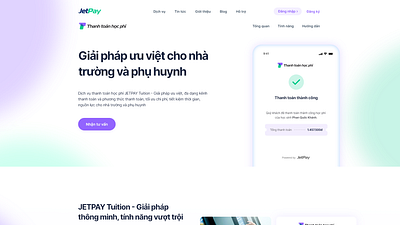 JETPAY Tuition landing page landing page ui ux website website design