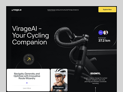 Virage Website Animation animation design ui ux web