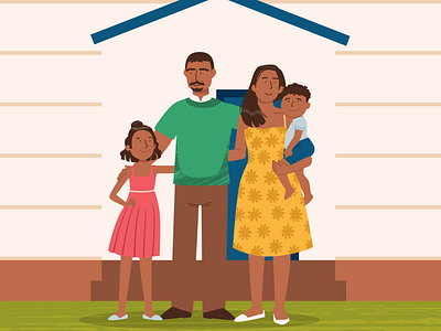 Family & Community Animation 2d 2d animation after effects animation character community cree design designer explainer family government graphics home house illustration motion nation video