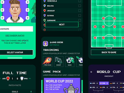 Footboard app football game illustration soccer ui ux world cup