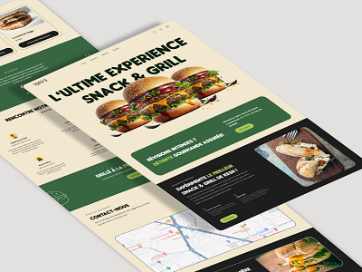 Tony's - Snack & Grill Web Design 2024 dribbble2024 branding design dribbble2024 graphic design landing page ui ux web design