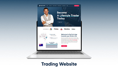 Become A Lifestyle Trader Today design figma graphic design ui uiux web design website