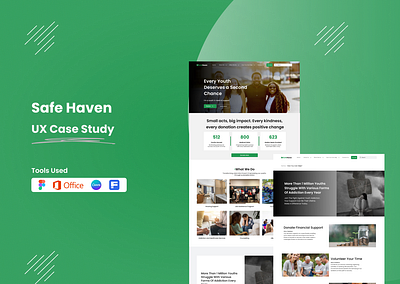 Safe Haven Youth Rehabilitation Website design product design ui ux