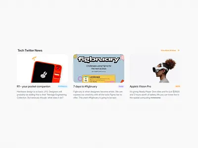 Blog Post Cards branding design figma illustration typography ui ux web