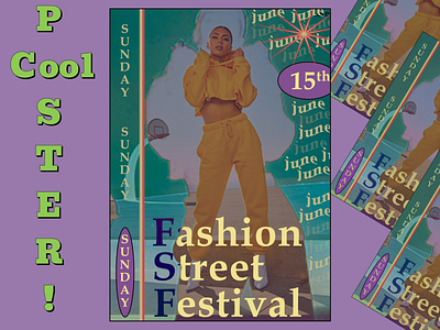 Posters for Fashion Festival design fashion fashion festival figma graphic design photoshop poster posters street fashion ui